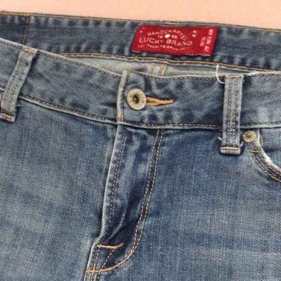 Lucky Brand Leyla Skinny Jeans, Distressed, Medium Wash, Sz 10/30 - Picture 6 of 16